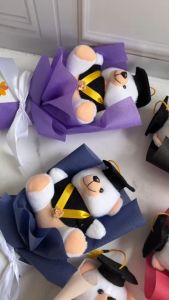 Bloomandjoy Buket Boneka Wisuda free kartu ucapan ready stok kado wisuda kado graduation kado kelulusan buket wisuda buket boneka graduation