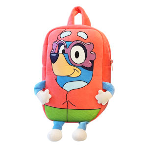 Cartoon Bluey Family Cosplay Kindergarten Childrens Schoolbag Anime Backpack Kawaii Blue Orange Dog Backpack Childrens Gifts