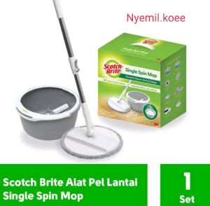 Single Spin Mop Scotch Brite 3M ( T-6  Alat Pel Lantai Putar 360 derajat )