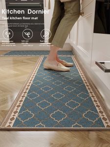 Kitchen Entrance Mat Non-Slip Oil Resistant Washable Water Absorbent Door Mat Customizable Home Use Carpet Nordic Style