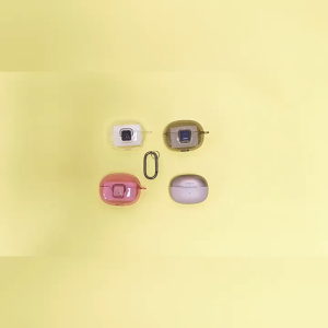 Compatible with Shokz OpenDots ONE Earbuds Case TPU Material Hard Shell Integrated Design with Carabiner Clip