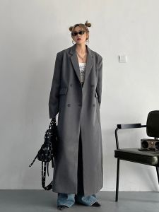 Powerful Presence Loose Fit Long Trench Coat