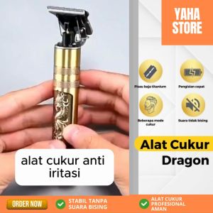 Alat Cukur Vintage T9 Dragon Pemotong Rambut Jenggot Kumis Elektrik Clipper Trimmer - Yaha Store