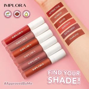 IMPLORA Lip Velvet Lip Matte Lipstik BPOM: Lipstik dengan Tekstur Lembut & Tahan Lama