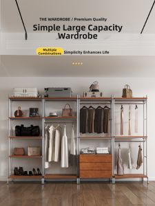 Open Stylish Closet Walking-in Wardrobe