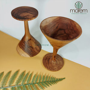 GELAS MINUM KAYU UNIK | HIASAN MEJA MAKAN