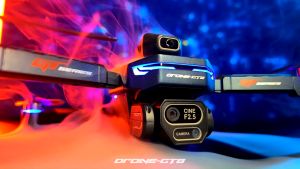 GT8  2.4G WIFI FPV With 6K Three lenses  HD Camera 15mins Flight Time Brushless Foldable RC Drone Quadcopter RTF