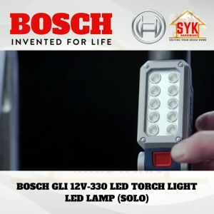 BOSCH Professional GLI12V-330 Cordless Work Light (Solo)/Worklight LED Battery/Lampu Torchlight