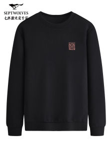 SEPTWOLVES | 7A Antibacterial Pure Color Stretch Round Neck Sweater