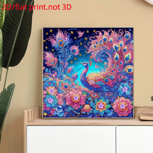2D/Flat1 Diamond Painting Frameless Painting Animal Pattern Canvas Material Indoor/Outdoor Home Decoration