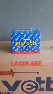 Isi 50 Pcs Paku Rivet Merk Rivetti 665 Ukuran 4.8mm x 16mm