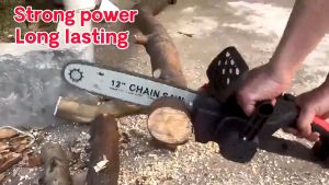 6"/10"/12 " Cordless Chainsaw Power Saws Lithium Battery Chain Saw for Wood Cutting  Handheld Mini Pruning Shears Chainsaw Rechargeable