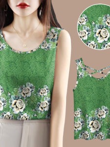 Áo Ba Lỗ Lụa Băng Không Tay Thời Trang Mùa Hè Cho Nữ Áo Ba Lỗ Hở Lưng Chéo Ôm Vừa Vặn Mặc Trong Ngoài Áo Ba Lỗ Phong Cách Thường Ngày