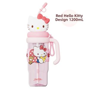 VRIUKNT | Female-Friendly Adorable Portable Straw Plastic Cup