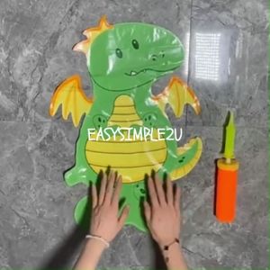 (1Piece) 3D Standing Jungle Forest Ocean Animal Dinosaur Monkey Giraffe Panda Cow Rabbit Lion Mermaid Foil Balloon