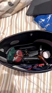 Osens-กระเป๋าผ้าสักหลาด จัดกระเป๋า กระเป๋าถือ กระเป๋าถือ กระเป๋าเครื่องสําอาง ผ้าสักหลาด แบบพกพา