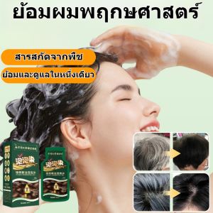 ยาย้อมผมสูตรสารสกัดจากพืช บับเบิ้ลย้อมผม ครีมย้อมผมที่เป็นมิตรต่อเส้นผม การทำสีผมไม่ทำให้ผมเสีย 4 สี แฮร์