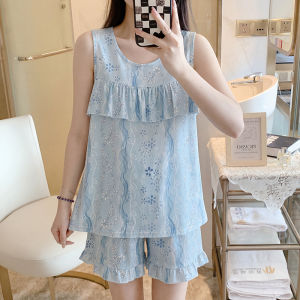 KASIHAN | Anti Bump Cotton Silk Vest Set Female Summer Wear