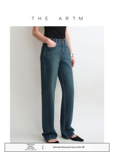Stretch Straight Denim Trousers