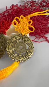 Dây treo đồng xu ngũ phúc lâm môn vật phẩm phong thủy tài lộc