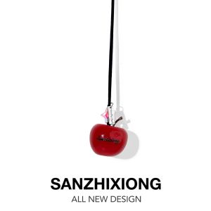SANZHIXIONG | Apple Pearl Beads Car Rearview Mirror Decoration