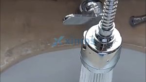 Xximos Faucet Extender Kitchen Faucet 360° Flexible Pull Faucet with Sprayer Sink Wash Tap Three Different Flow Modes
