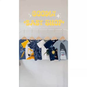 เสื้อผ้าเด็กชาย ชุดแขนสั้น ขาสั้น ผ้าคอตตอน100% เสื้อผ้าเด็ก เสื้อลายสวยตรงปก ชุดน่ารัก เนื้อผ้าดีนุ่มใส่สบาย สินค้าพร้อมส่ง