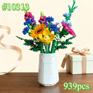Flowers Plants and Fresh Flowers 10313 Building Blocks Sets Compatible with Legoed Particles Suitable for Christmas Gifts 939pcs