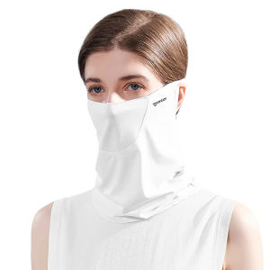 LOOGDEEL Neck UV Protection Face Cover Sunscreen Face With Brim Outdoor Cycling Sun Protection Summer Sunscreen Ice Silk Mask
