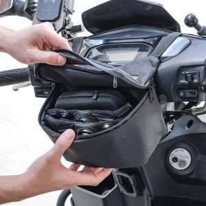 Motorcycle Bike Bag Large Capacity Motorcycle Handlebar Front Bags Durable Bicycle Cycling Mobile Phone Navigation Storage Bag