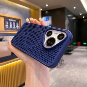 3D Honeycomb Magnetic Case For Huawei P80 P70 Mate 80 Pro 70 60 Mate80 P80Pro Wireless Cooling Heat Dissipation Shockproof Cover