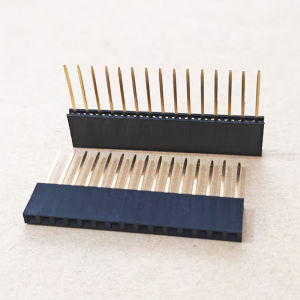 10pcs 2.54mm Single Row Female Headers 1x2/3/4/5/6/8/10/15/20/40P 11mm Long Pin Socket For PCB & Electronic Projects