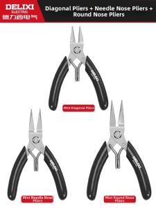 DELIXI Electric | Jewelry Fishing Repair Pliers Pointed Round Flat Mini Curved