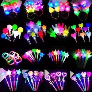 Glowing Fluorescent Stick Childrens Concert Support Star Stick Luminous Campus Event Fairy Stick Magic Performance Props