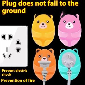 JIULONGZHAO เบ็ดแบบยึดติดรูปหมีการ์ตูนน่ารักสำหรับจัดระเบียบบ้าน