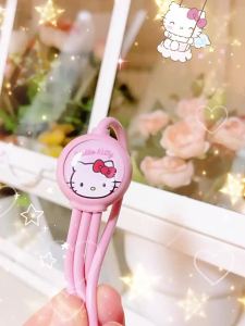 Sanrio My Melody PVC Copper Core 3-in-1 Charging Cable Fast Charging Multi Device SJ-726 AQ1