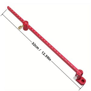 Hợp Kim Nhôm Gỗ Scribing Đo 320Mm/550Mm Hệ Mét & Inch Vòng Tròn Thước La Bàn Cho Gỗ Làm Việc Bộ Dụng Cụ Cầm Tay