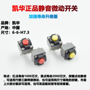 Kailh Square Silent Universal Mouse Switches for Razer Logitech M330 M590 Micro Switch Electronic Components Market