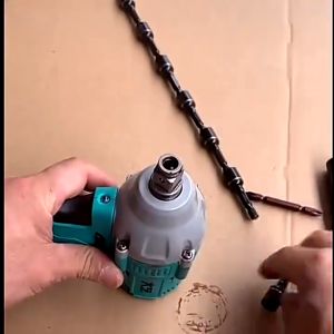 T-Shaped Electric Brushless Impact Wrench Adapter Drill Bit Chrome Vanadium Steel Dual-Use Wrench Spanner Shaft Conversion Head Craftsman Tool Accessories