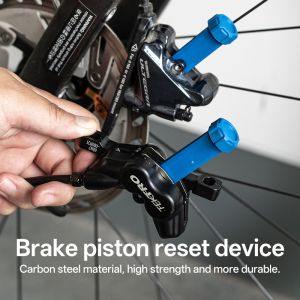 Durable Steel Bicycle Brake Pad Spreader Tool 360° Rotatable Bike Oil Disc Piston Reset Hydraulic Brake Caliper Piston Extension