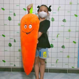 GỐI ÔM DÀI HÌNH CARROT MẪU MỚI CHO BÉ ÔM NGỦ VẢI NHUNG LÔNG MỊN 100% GÒN MỀM MẪU MỚI CHO BÉ