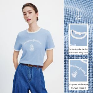 Navigare | Round Neck Short Sleeve Casual T-Shirt Women