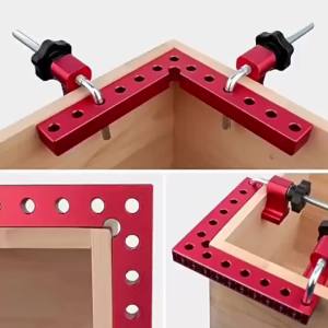 Kẹp Góc Vuông Bằng Nhôm Cao Cấp 90 Độ Hình Chữ L Dùng Cho Đồ Gỗ Nội Thất Tự Làm Cố Định Tấm Ván Tủ - 120mm 140mm