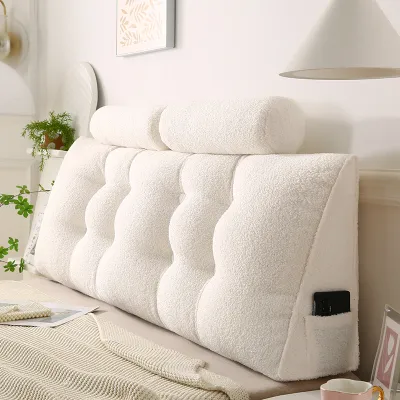 ZONGWEI | Double Thick Teddy Velvet Bed Head Cushion