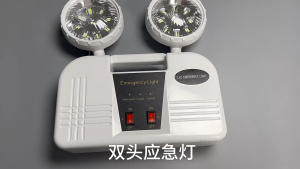 LED Emergency Light Fire Emergency Lamp Rechargeable Dual Head Exit Light Backup Lighting AC85-265V Power Failure Emergency Lighting for Home Office Warehouse Safety