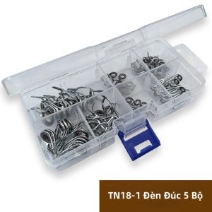 5 Bộ TN18-1 Thép Không Gỉ Gốm Sứ Cần Câu Cá Hướng Dẫn Vòng Bộ Dụng Cụ Sửa Chữa Kích Thước Hỗn Hợp Đúc Ánh Sáng Phụ Kiện