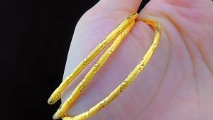 pure real 24k Saudi gold gold coil bracelet womens luxury fashion design temperament jewellery