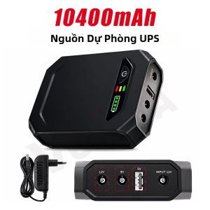 diymore | Bộ Lưu Điện Mini UPS 10400mAh Dung Lượng Cao Đầu Ra 5V/9V/12V Nguồn Điện Không Gián Đoạn Cho Bộ Định Tuyến WiFi Bộ Chuyển Đổi Quang Học