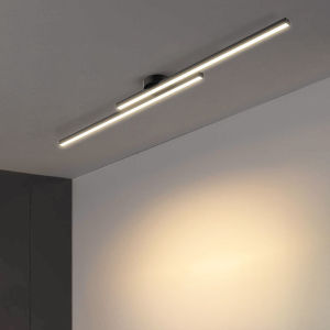 120CM Simple Modern Corridor Light 24 LED Creative Ceiling Light Entrance Balcony Ceiling Light Suitable for Hotel Restaurant Office 3-Color Dimming With RC