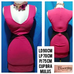 DRESS KUTUNG/SLEEVELESS PINK(BLOOMING) 43